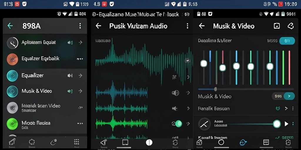 Tampilan antarmuka 898A yang sederhana namun fungsional untuk pengguna Equalizer.