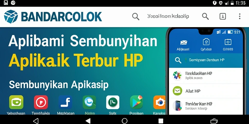 Tampilan antarmuka aplikasi BANDARCOLOK yang sederhana dan fungsional.