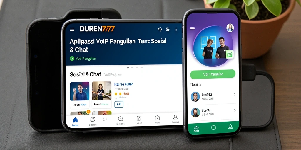 Antarmuka DUREN777 menampilkan fungsi VoIP Panggilan yang intuitif.