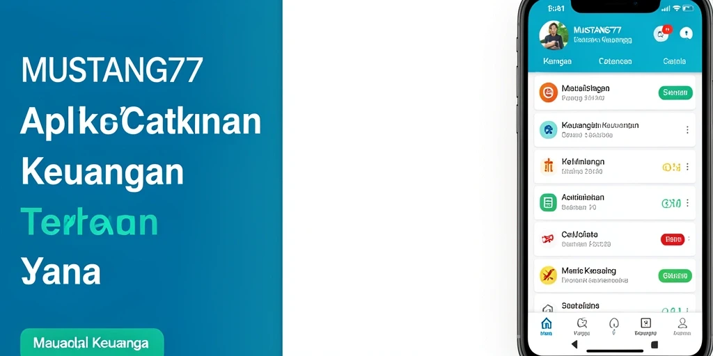 Antarmuka pengguna yang sederhana dan menarik dari MUSTANG77 untuk Catatan Keuangan.