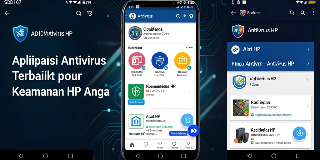 Antarmuka aplikasi SD107 yang sederhana dan efektif untuk keamanan HP.