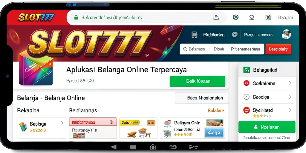 Antarmuka aplikasi SLOT777 yang menarik dan mudah digunakan.