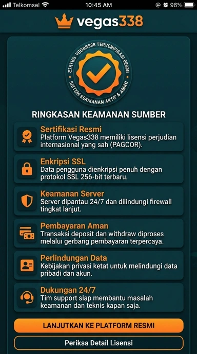 Kanal Resmi Vegas338 untuk Pengguna Android